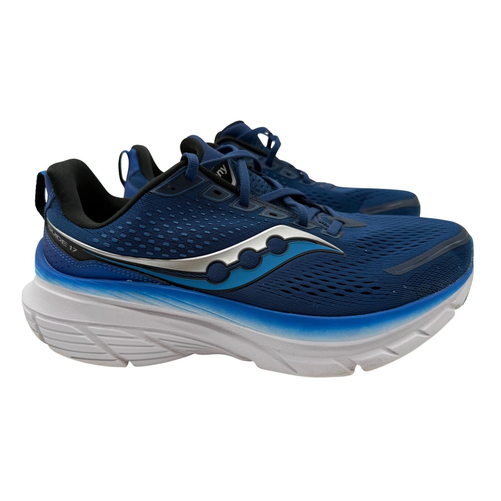 Saucony Guide 17 Running Shoes Mens 10W Blue Excellent Stability Sneakers